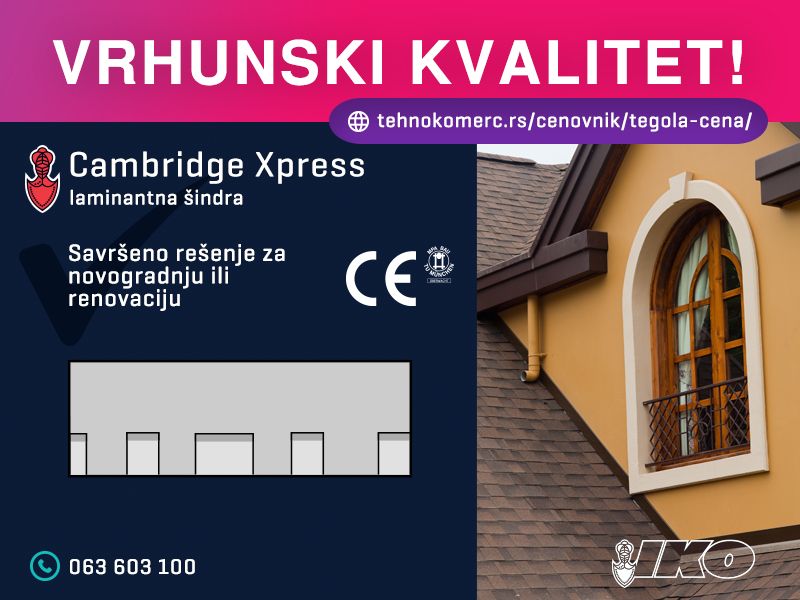 Tegola Cambridge Xpress - Građevinski Materijali Oglasi Beograd