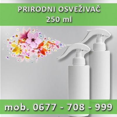 1 ili 3 Proizvoda - Prirodni osveživači od 250 ml - Sredstva za Čišćenje Oglasi Beograd