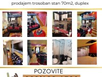 Zemun, na prodaju stan 70m2, duplex, trosoban :: Prodaja Stan Oglasi Beograd