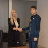 Predsednica Gradske opštine Novi Beograd Ivana Nikolić, zamenik predsednika opštine Marko Antić i članovi opštinskog veća ugostili su Novobeograđanina Aleksandra Kutanjca